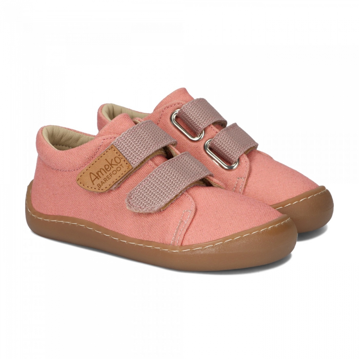Ameko tenisówki Barefoot Neo Brownrose na rzepy roz.27