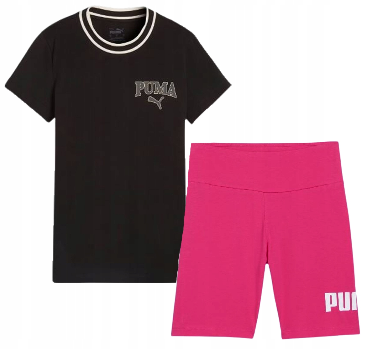 Dámský set Puma tričko a cyklistické kalhoty z bavlny Xs