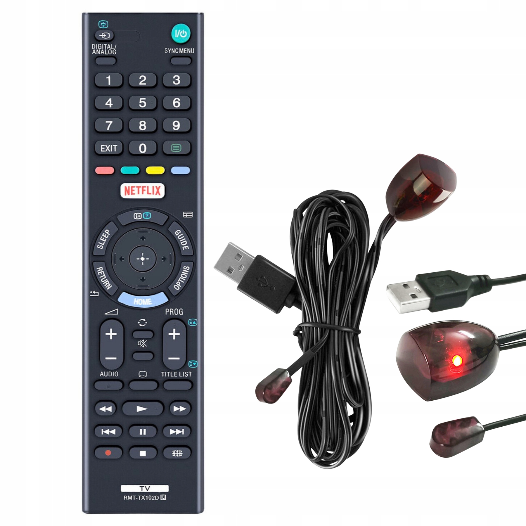 Dálkový Ovladač Pro Sony RMT-TX102D KDL-32WD755 KDL-32WD756 KDL-32WD757 kabel