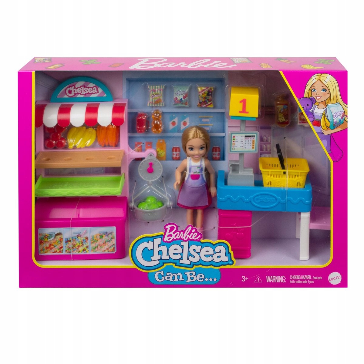 Barbie Chelsea Supermarket uszk.opak