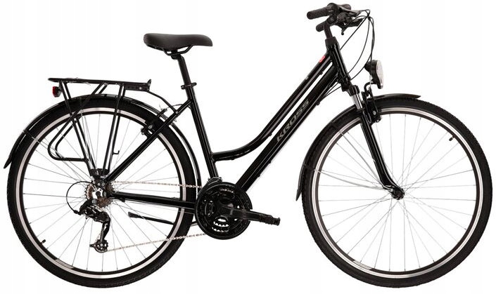 Rower Kross Trans 1.0 Sr S 28 damski czarny szary