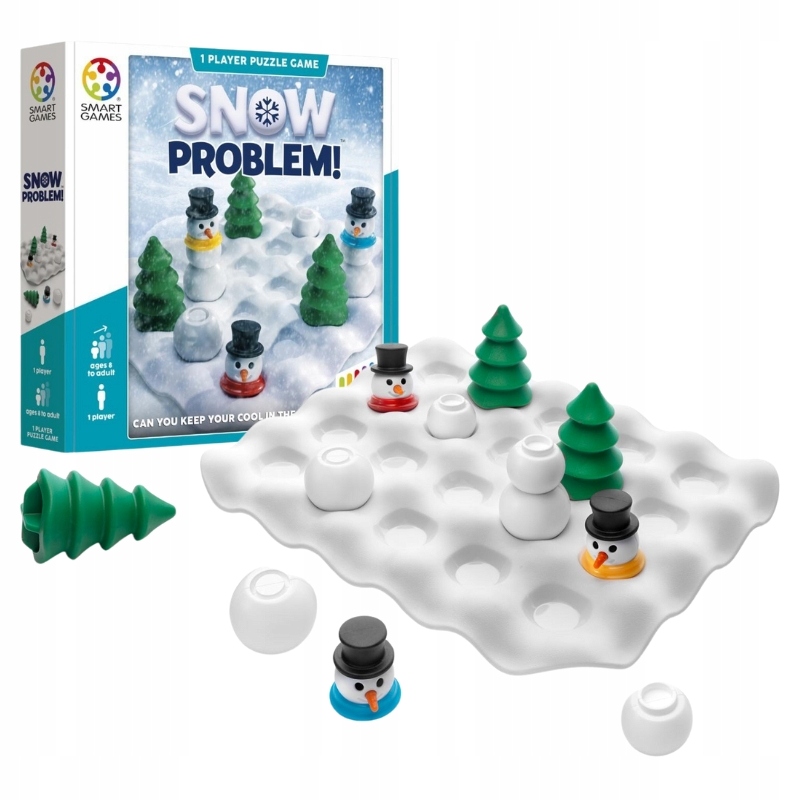 SMART GAMES SNOW PROBLEM (ENG) IUVI GAMES GRA LOGICZNA PLANSZOWA ŚNIEG