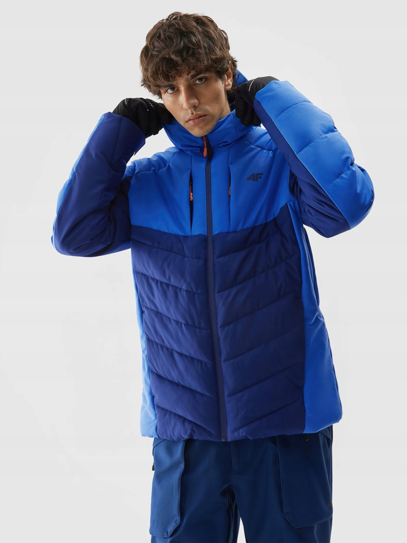 4F Kurtka narciarska membrana 8000 zimowa męska 4F M278 blue XXL