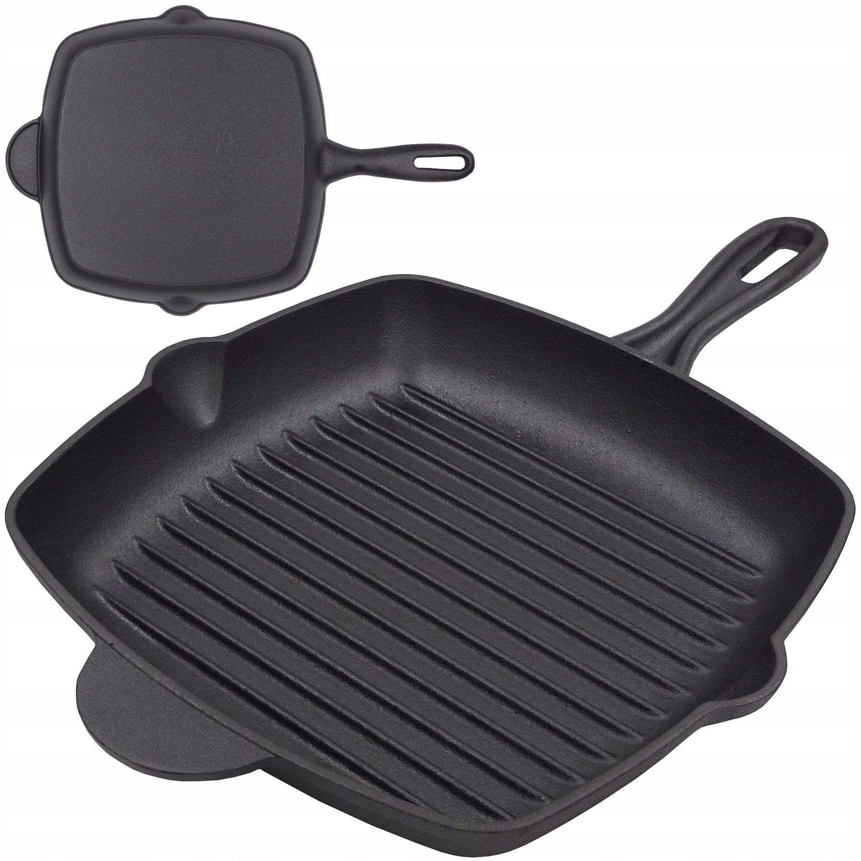 

Patelnia Żeliwna Grillowa Grill Indukcja Gaz