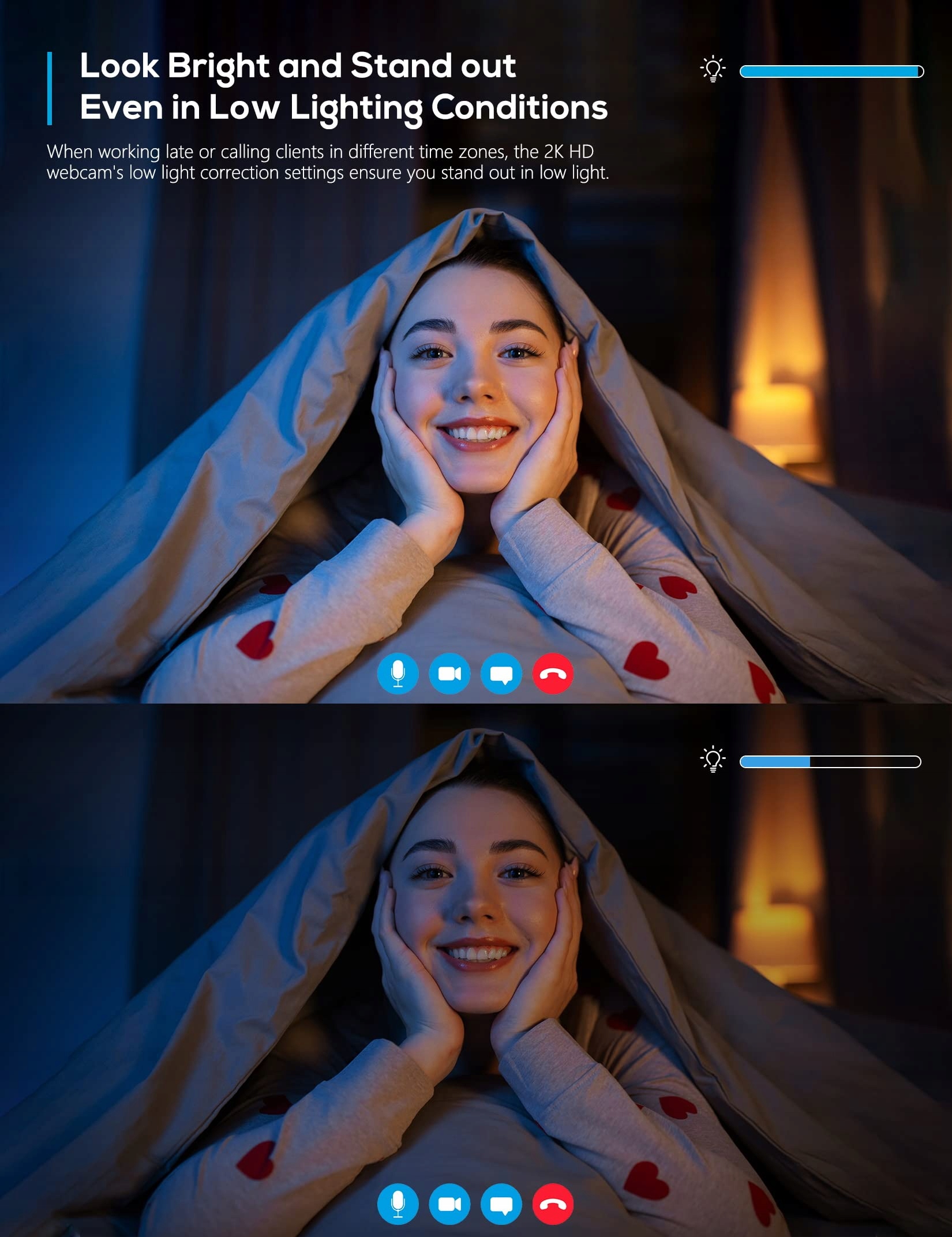 AIRHUG Kamera Internetowa 2K QHD FHD 1080p 360° Plug&Play Windows Mac — miniatura 5