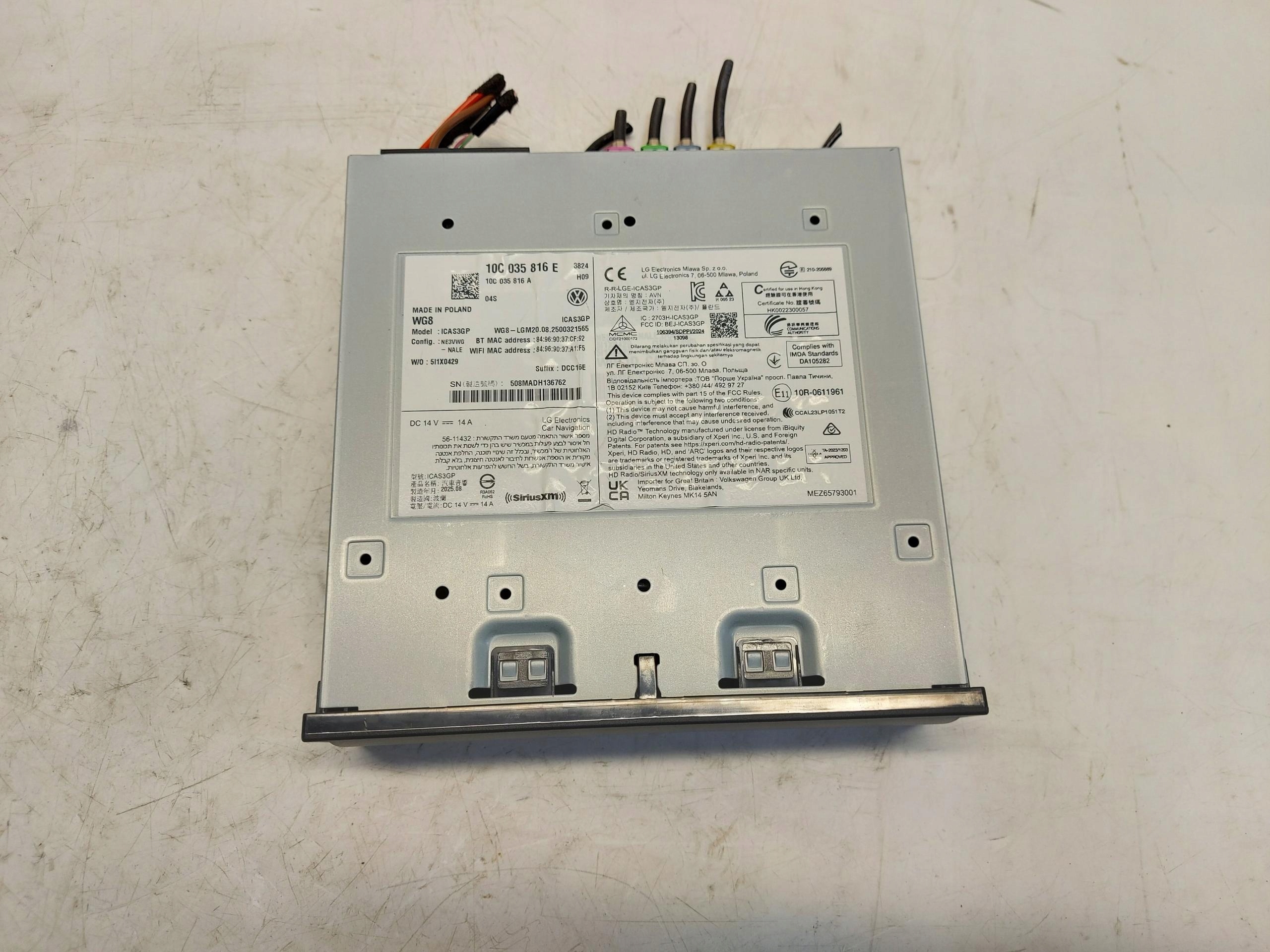 VW ID5 GTX 11E Modulo autoradio MMI online 10C035816E