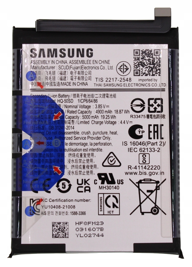 Originální baterie GH81-23539A pro Samsung Galaxy A14 SM-A145 Service Pack