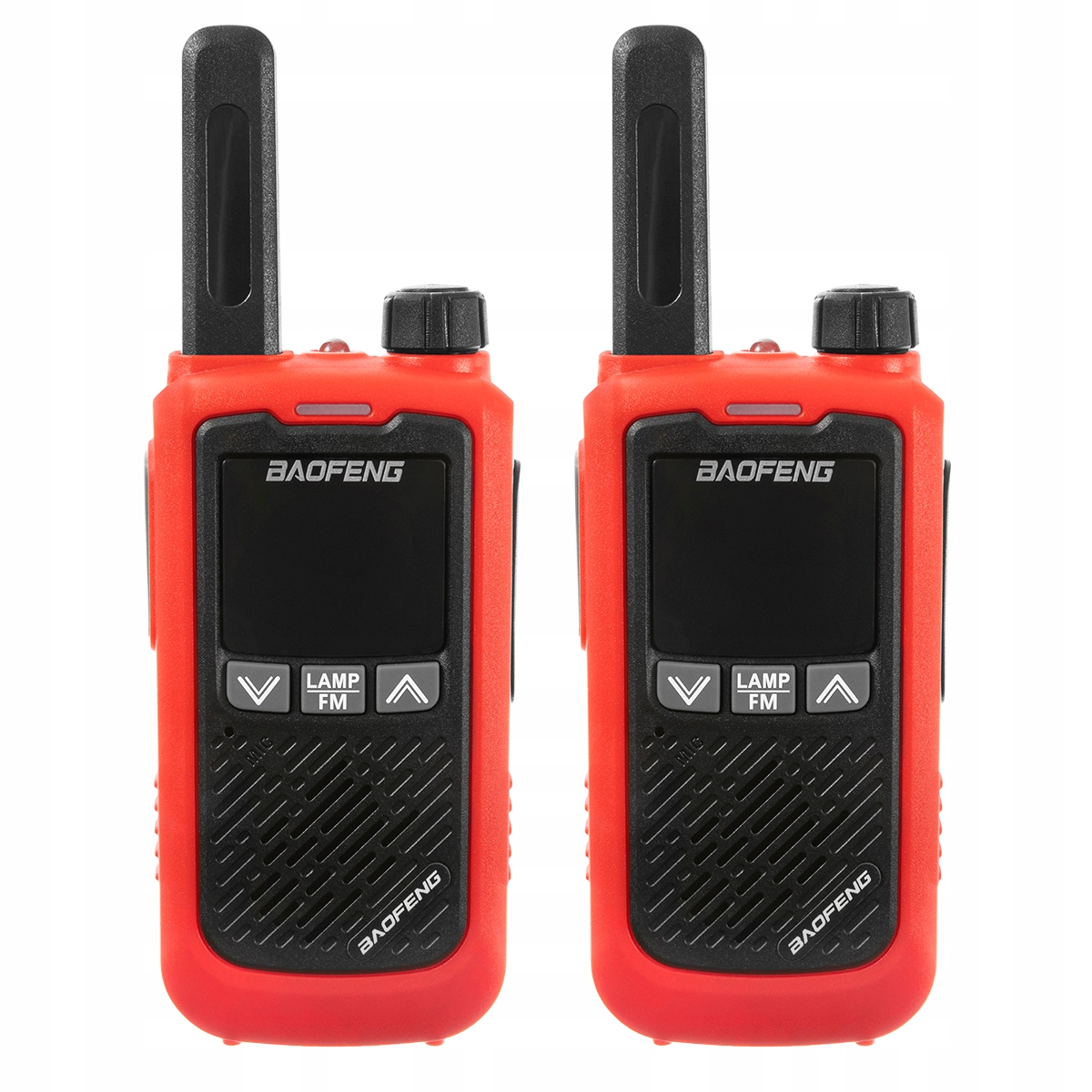 2x Krótkofalówka Baofeng BF-T17 walkie talkie CZERWONY Wyświetlacz z podświetleniem