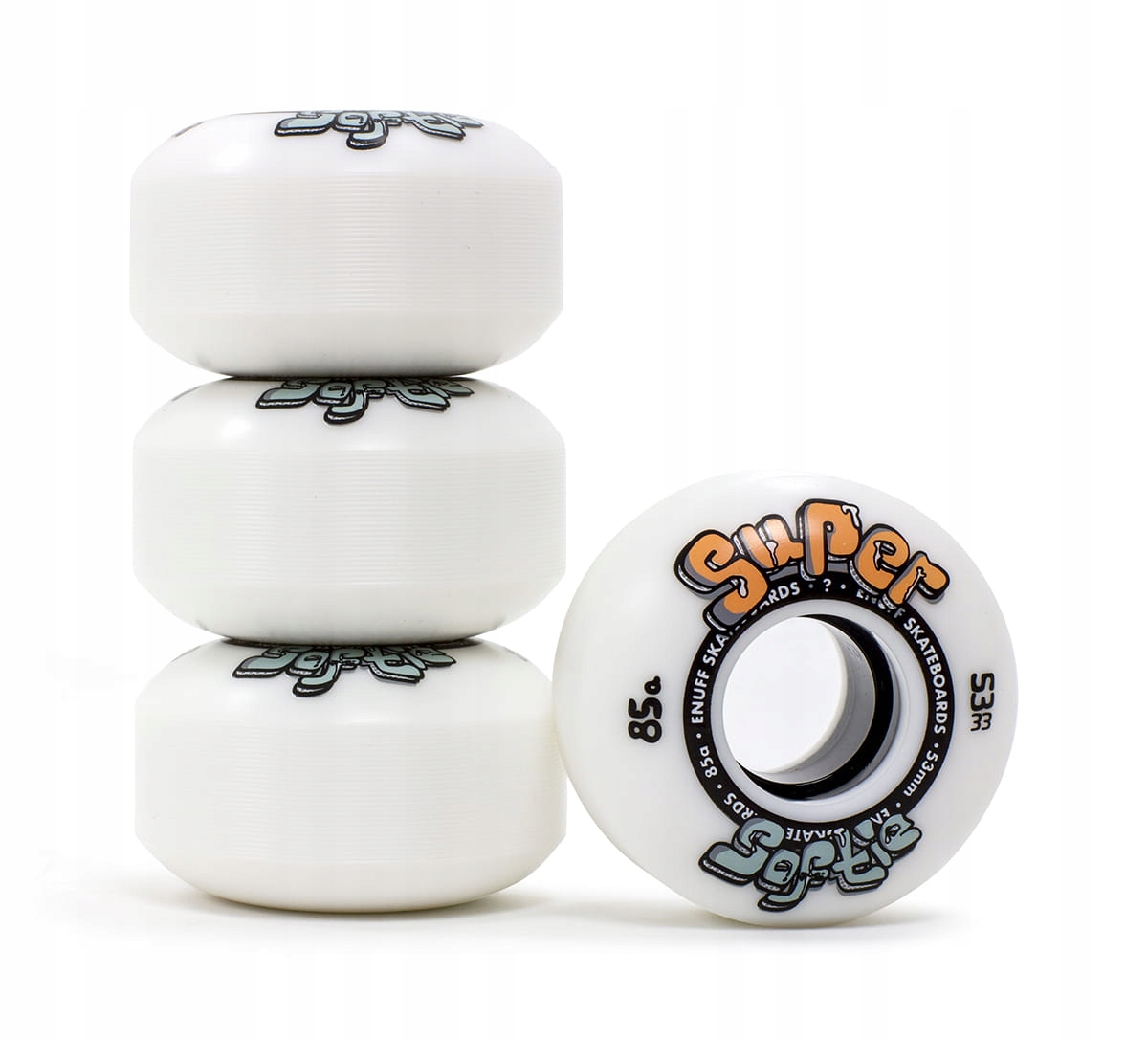 Kółka Enuff miękkie 53 mm 85A white 4 szt.