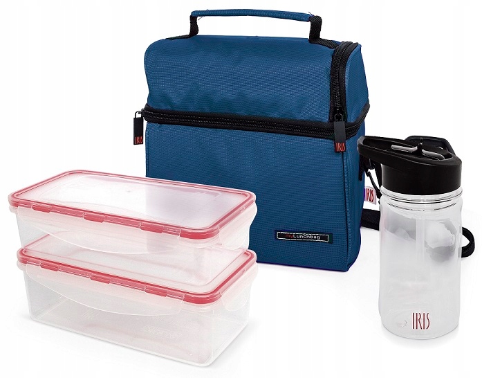 Značková Premium Izolační Termotaška S 2 Hermatickými Nádobami Lahev Na Pití Ir