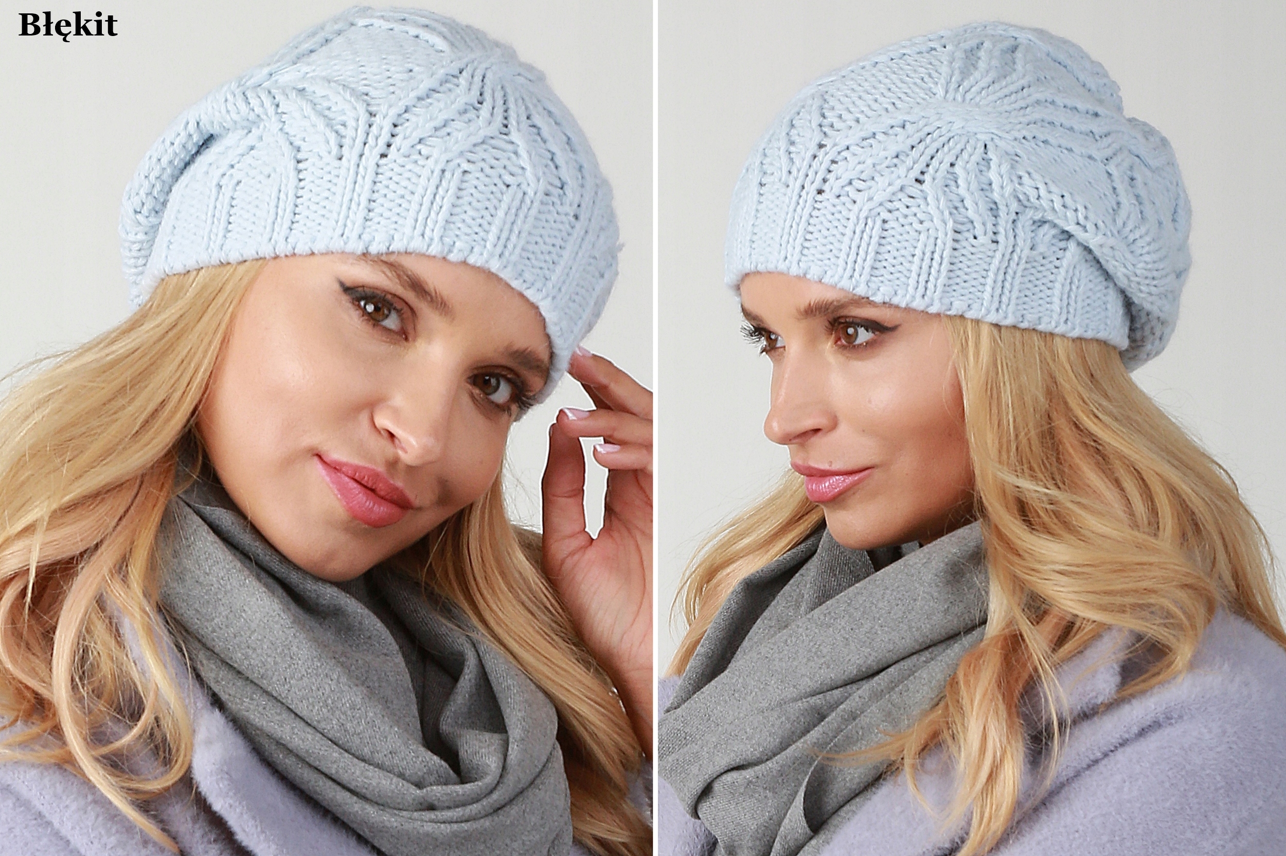 

Ciepła Polska Czapka damska beanie Kolory P10