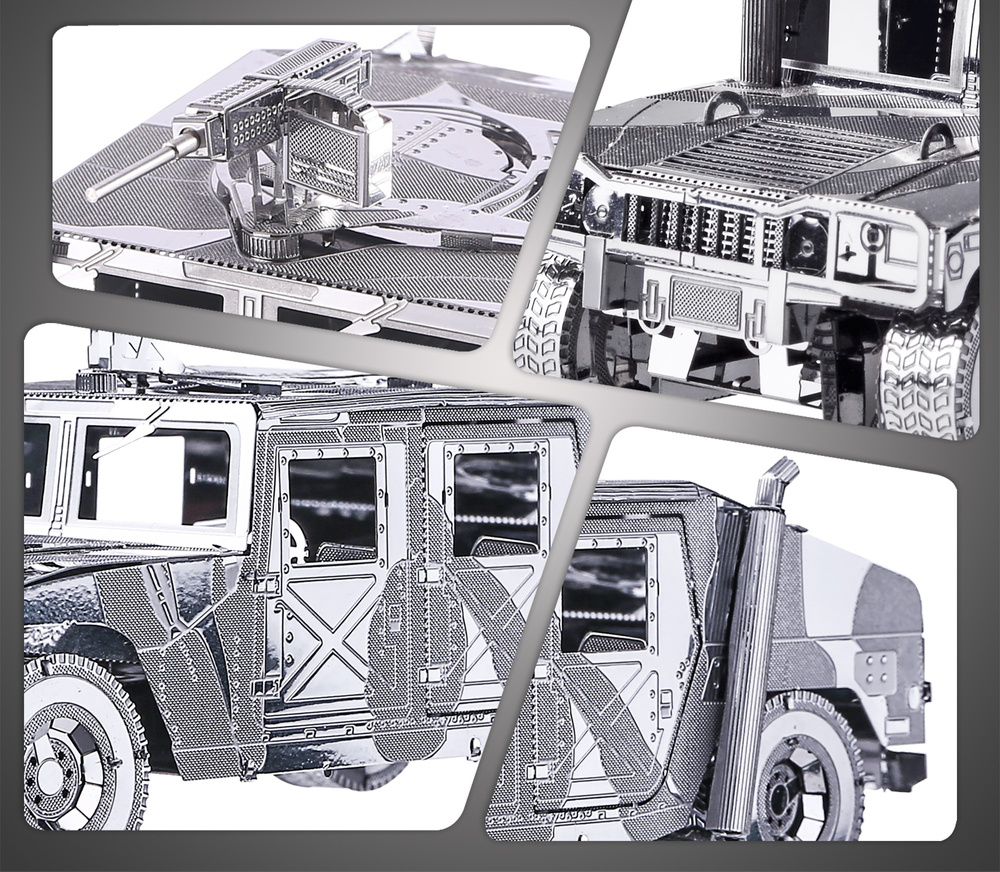 Piececool Wojskowy Pojazd Terenowy model metal 3D Kolekcja Militaria