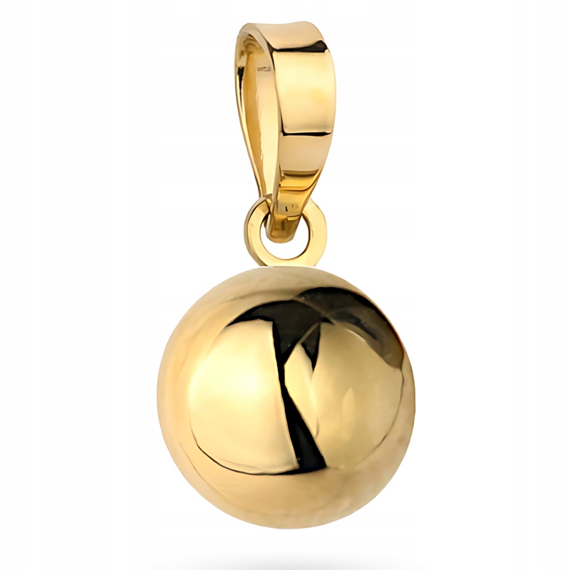 Zlatý Přívěsek Dámský pr. 585 Hladká polokoule 14k