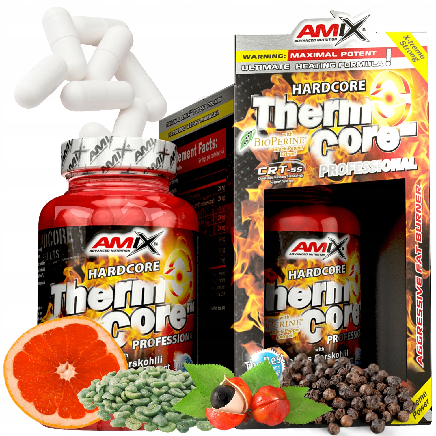 Amix Thermo Core Spalovač V Tabletách Na Hubnutí, silný spalovač tuků