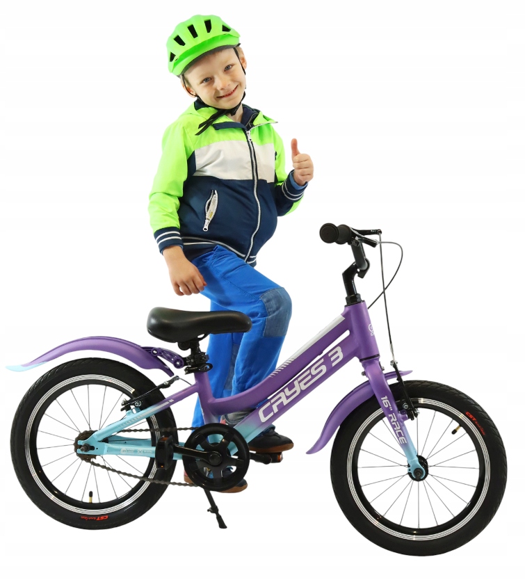 Lekki Aluminiowy Rowerek 16 Cali Dla Chłopca Dziewczynki Cayes 3 +błotniki