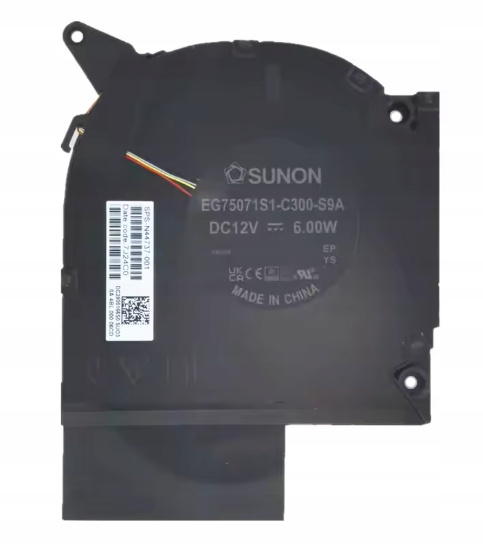 Ventilátor 12V Cpu Hp Omen 9 Plus 16-U 16-WF 16-XF EG75071S1-C300-S9A