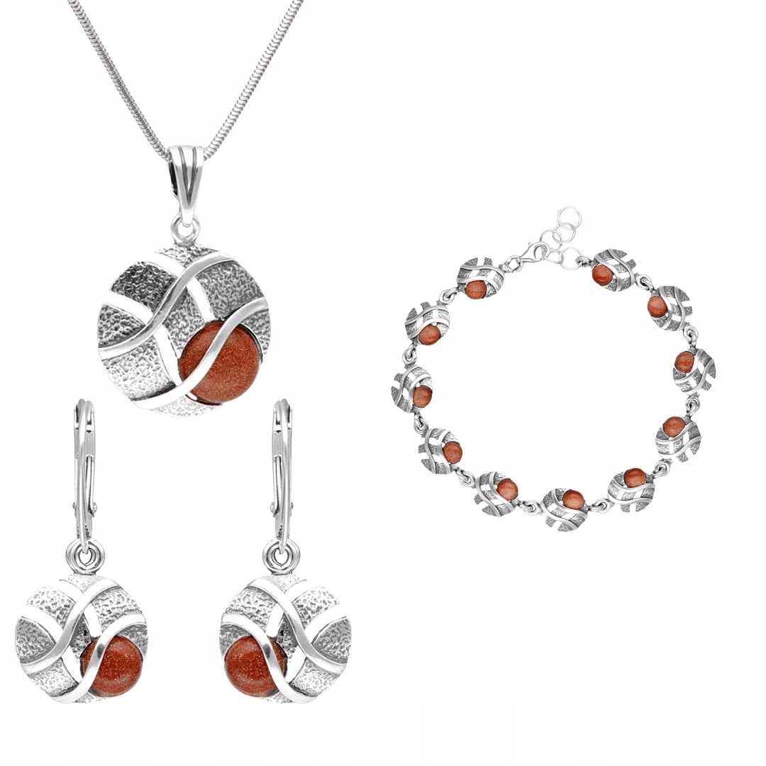 Sada kol s pískem pouště stříbro