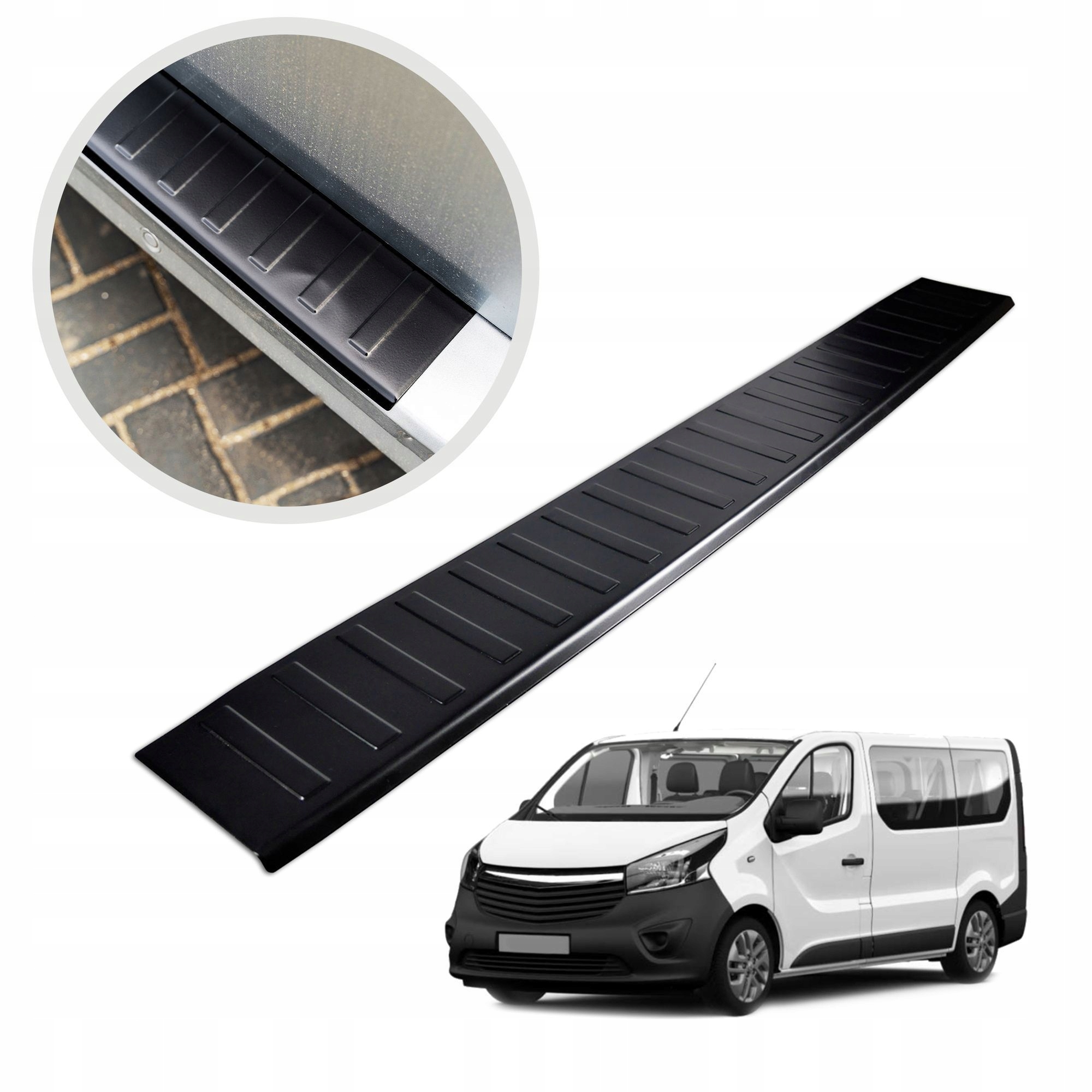 Ochranná lišta na zadný nárazník pre Opel Vivaro B 2014-2019 oceľ