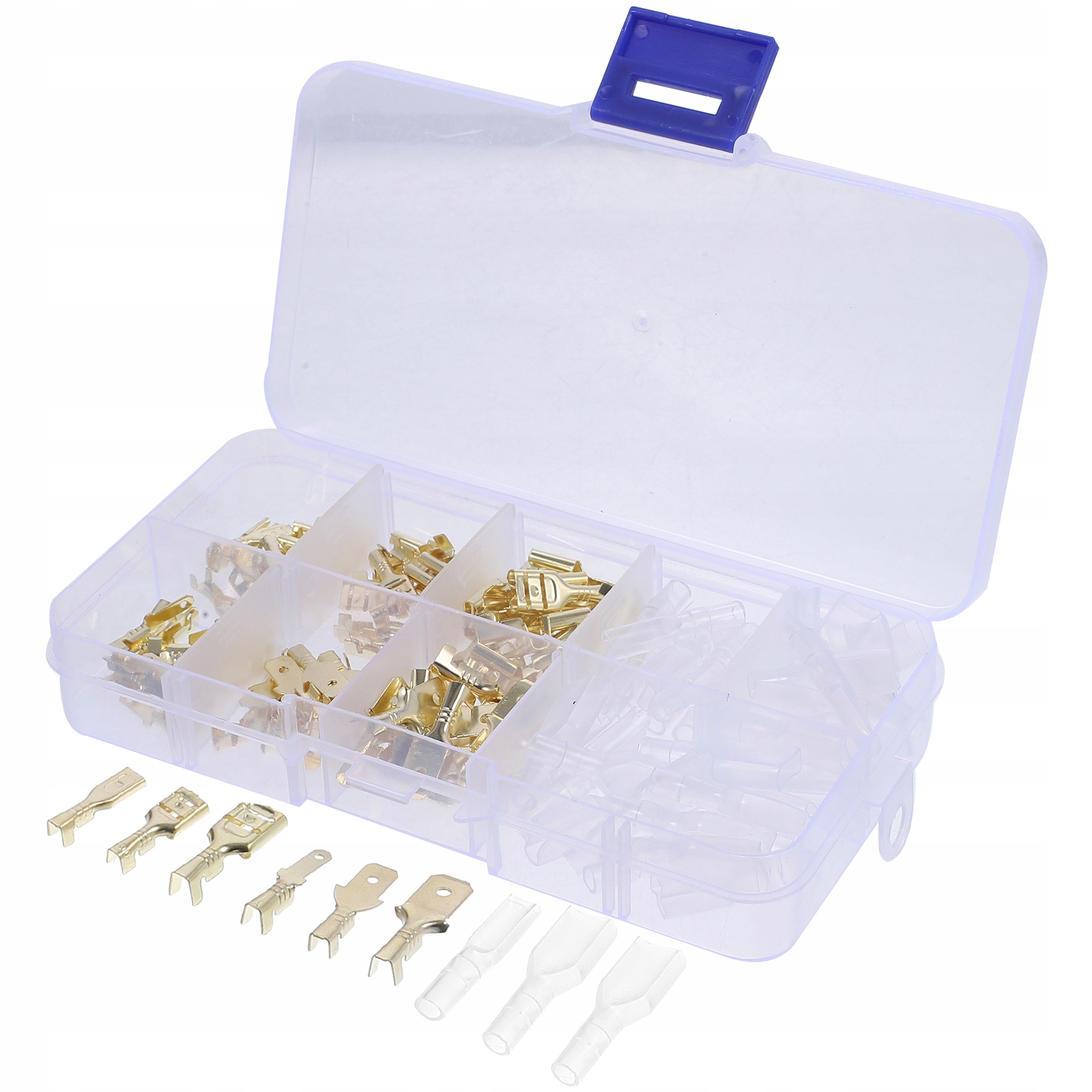 ZESTAW ZŁĄCZEK SPADE DO IZOLOWANYCH ZACISKÓW ŁATWY MONTAŻ RÓŻNE ZASTOSOWANI Marka bez marki