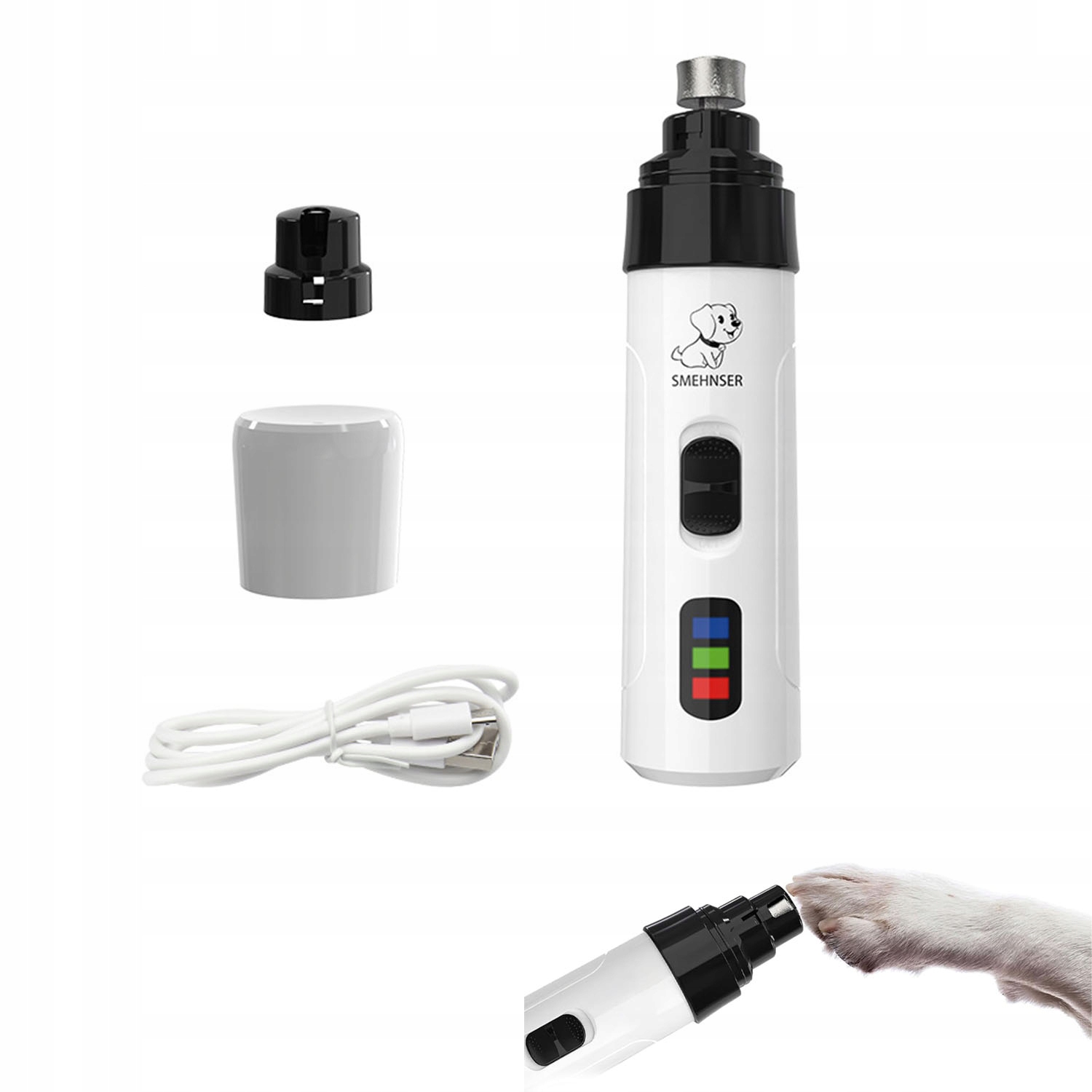 Levně Frézka Na Drápky Pro Psa Elektrický Pilník Bruska Na Zvířata Řezačka