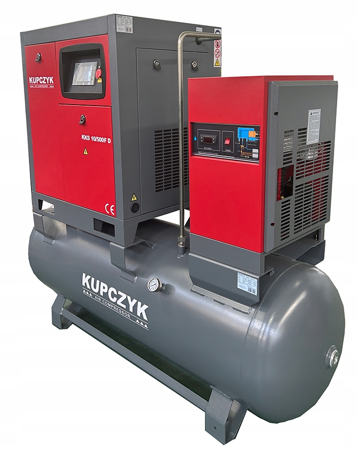Kompresor śrubowy z osuszaczem KKS 10/500 FD 950 l/min 7,5 KW Falownik Kod producenta KKS10/500FD