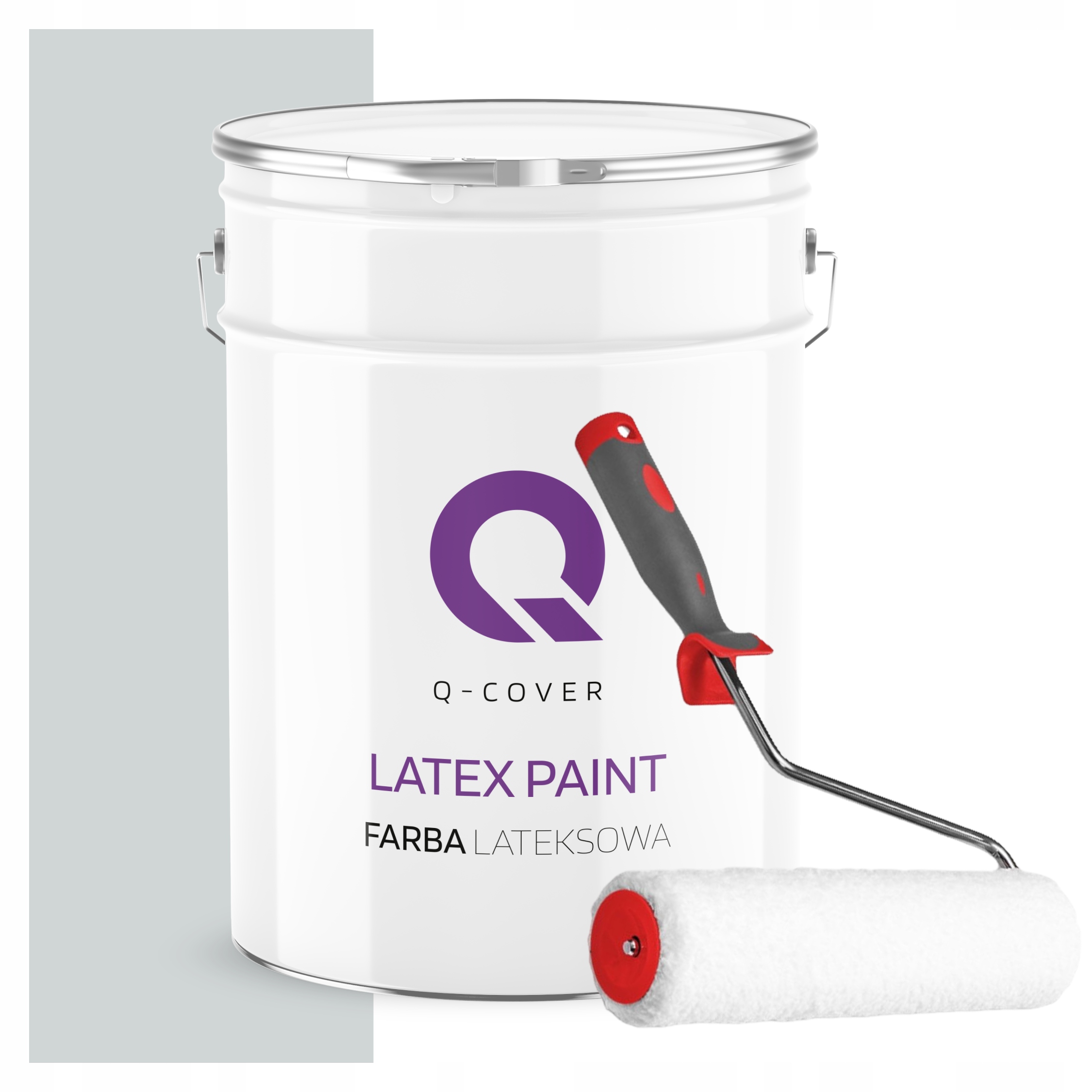 Latexová Farba Na Stenu Matná 10 L Šedá Klasická Platinová H0016 Valček