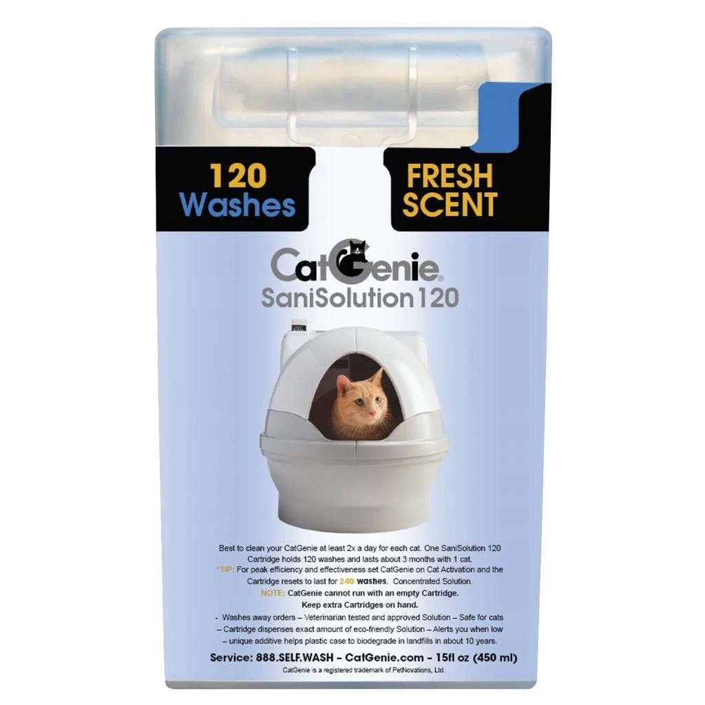 Levně CatGenie 120+ Sanisolution cartridge s vůní