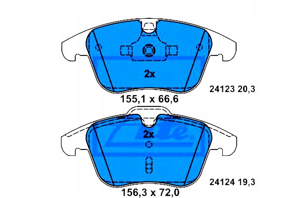 Ate Brzdové Destičky Ford Přední MONDEO/GALAXY/V70/S80 0 Asistent řidiče #28