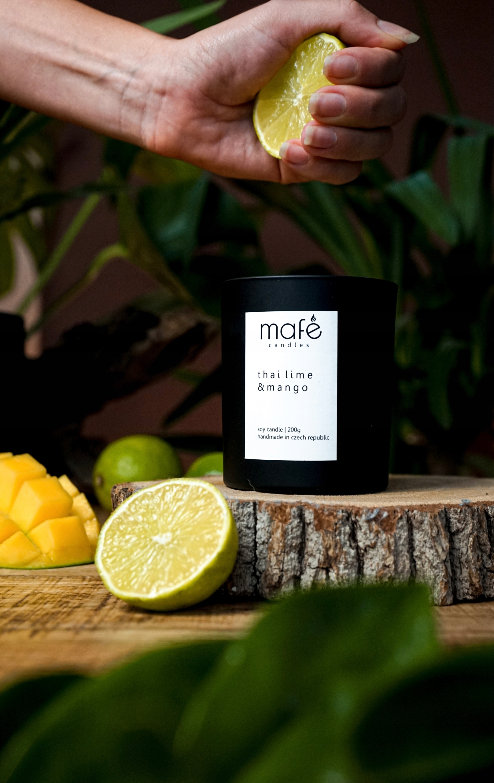 Mafe candles Thajská limeta & mango Sójová svíčka 200g