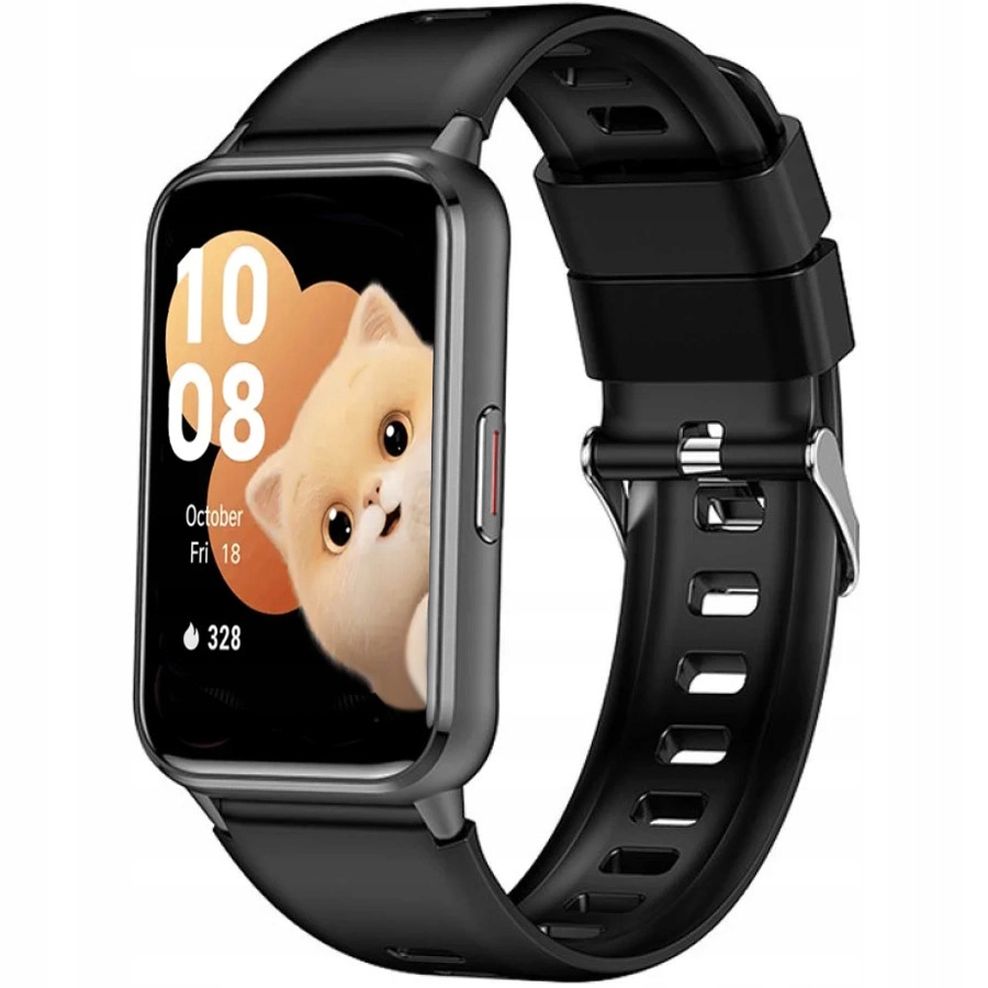 Dětské hodinky Chytré Hodinky Rubicon DF48 black/black silicone