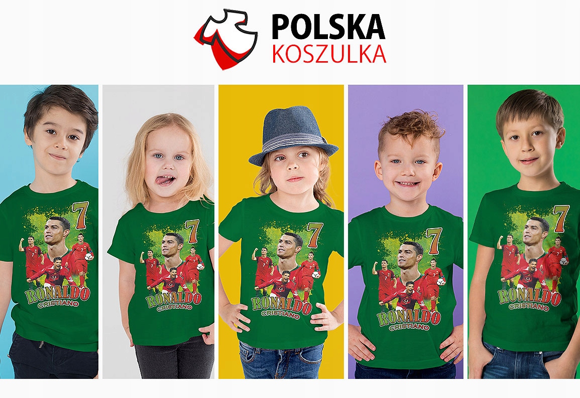 KOSZULKA DZIECIĘCA T-SHIRT DLA DZIECKA KOSZULKA CRISTIANO RONALDO 128 134 J Stan opakowania oryginalne