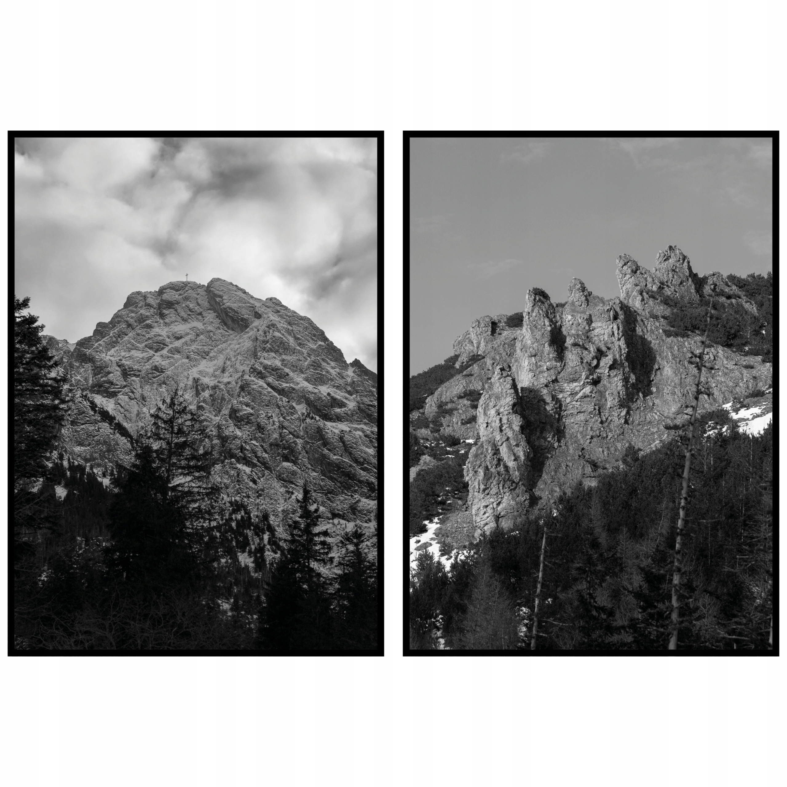 Tatry Giewont Zakopané diptych 2ks 50x70cm horská krajina panorama plakát