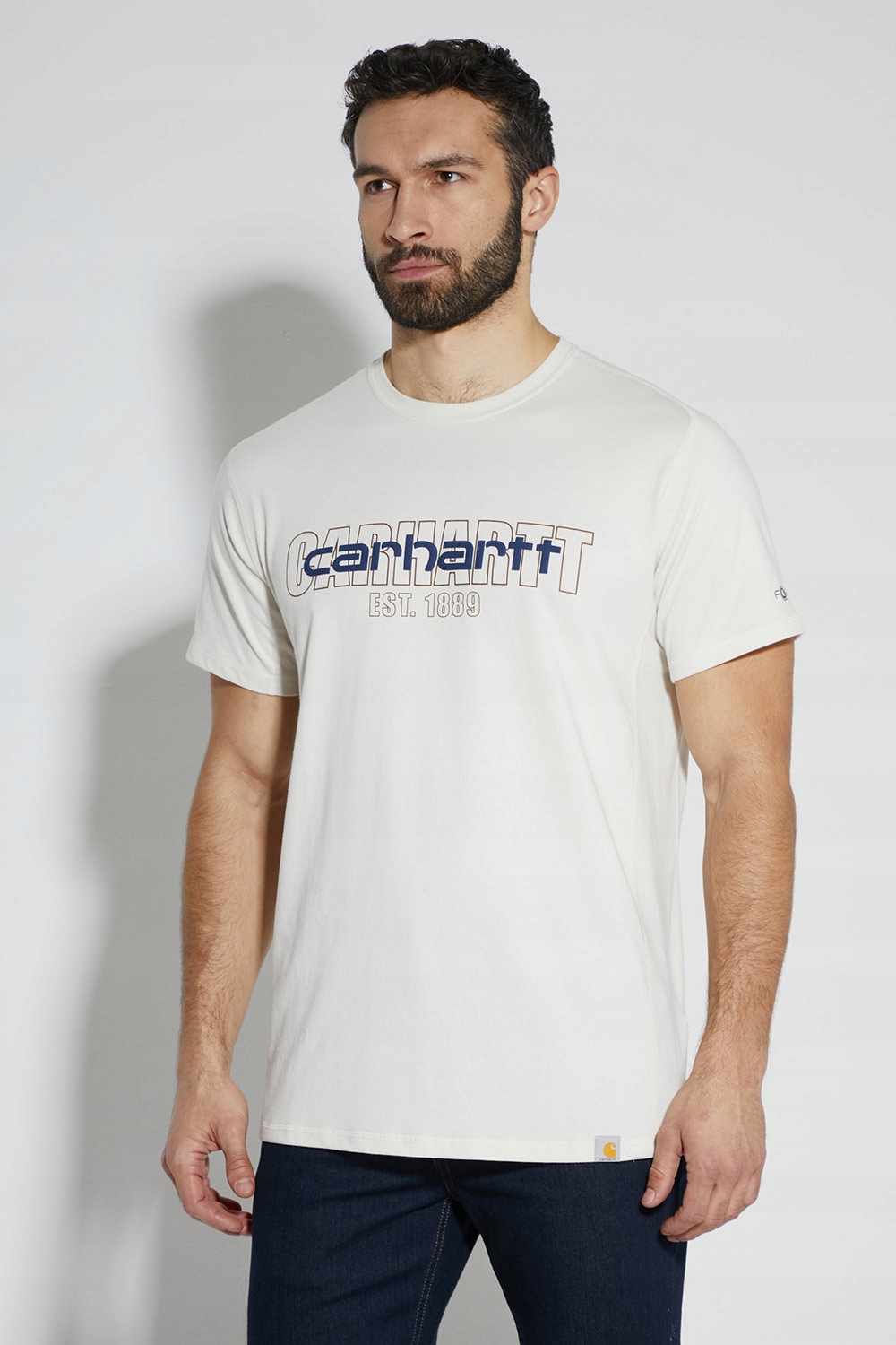 Tričko s krátkým rukávem Carhartt Force Midweight Logo Graphic M malt