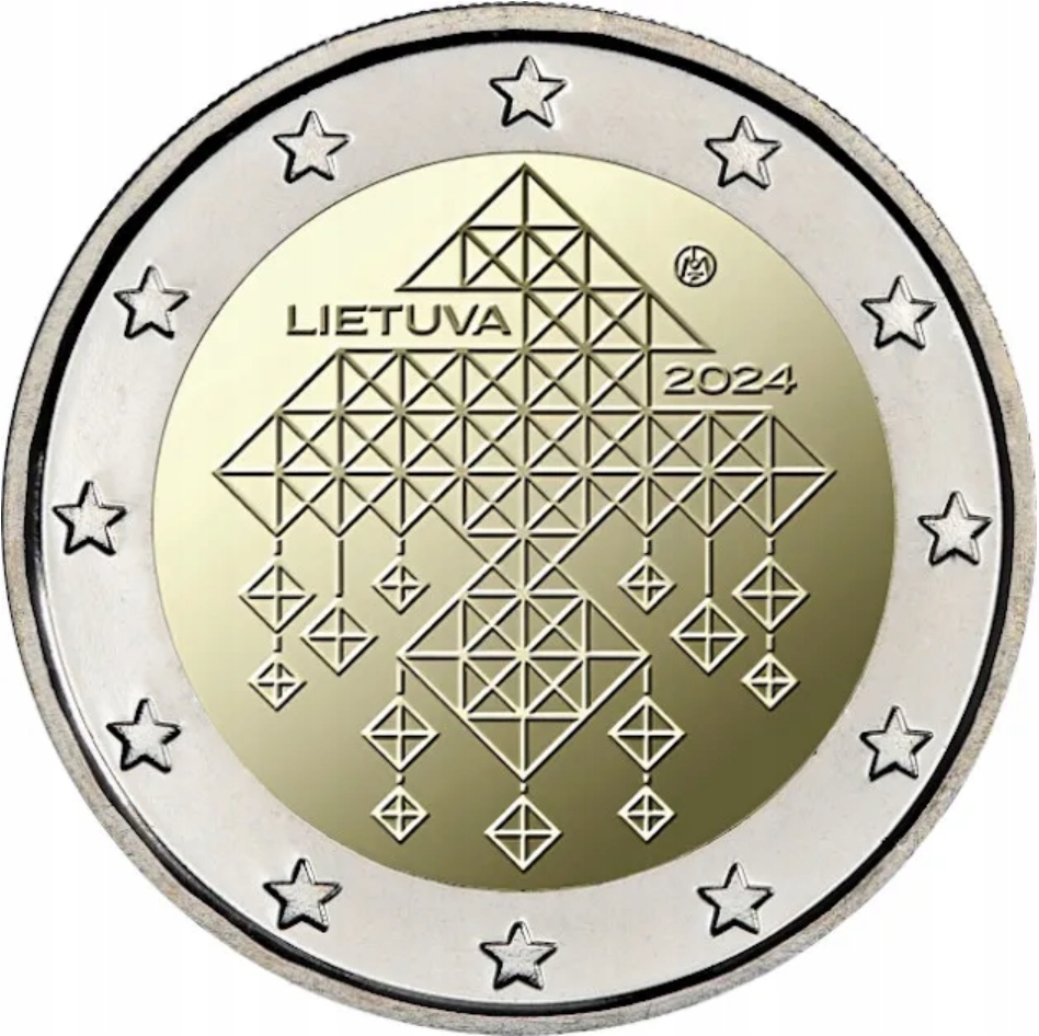 Litva 2 euro 2024 - Slamené záhrady