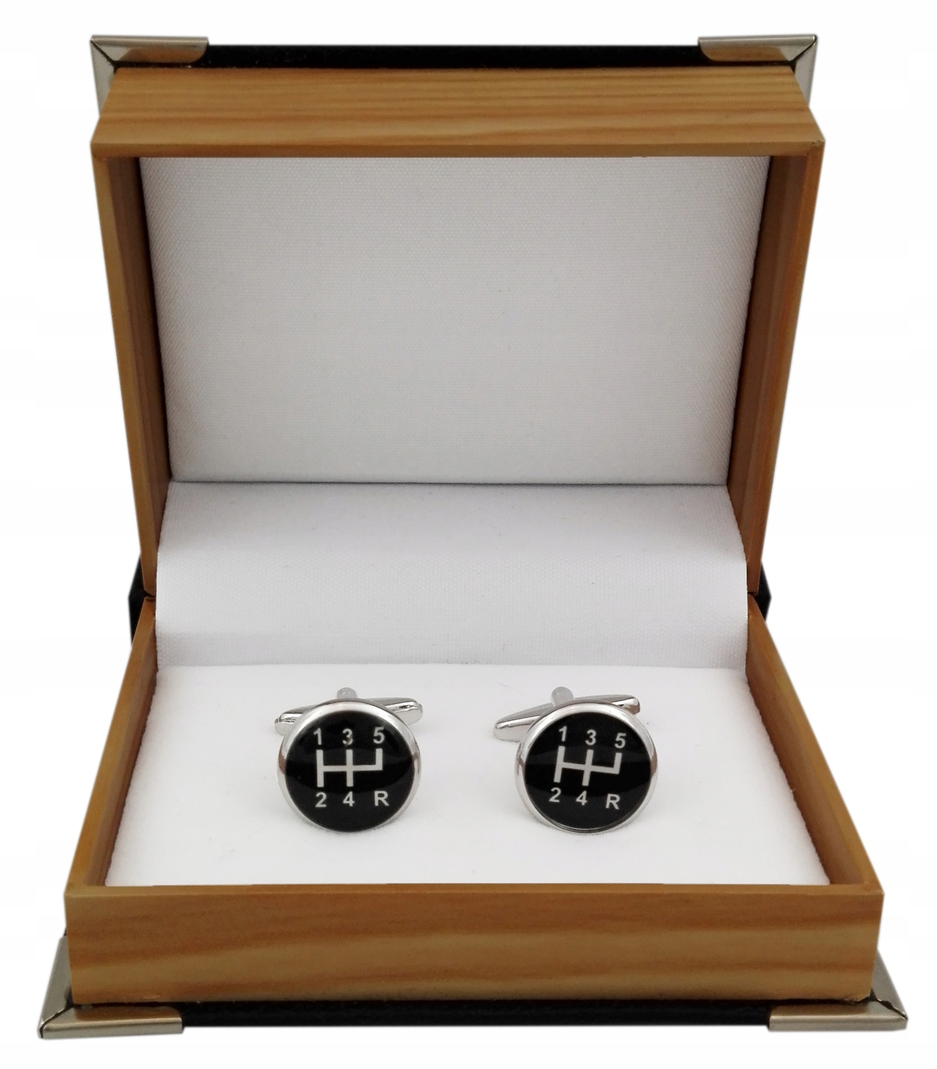 

Spinki do mankietów Skrzynia Biegów zestaw Pudełko