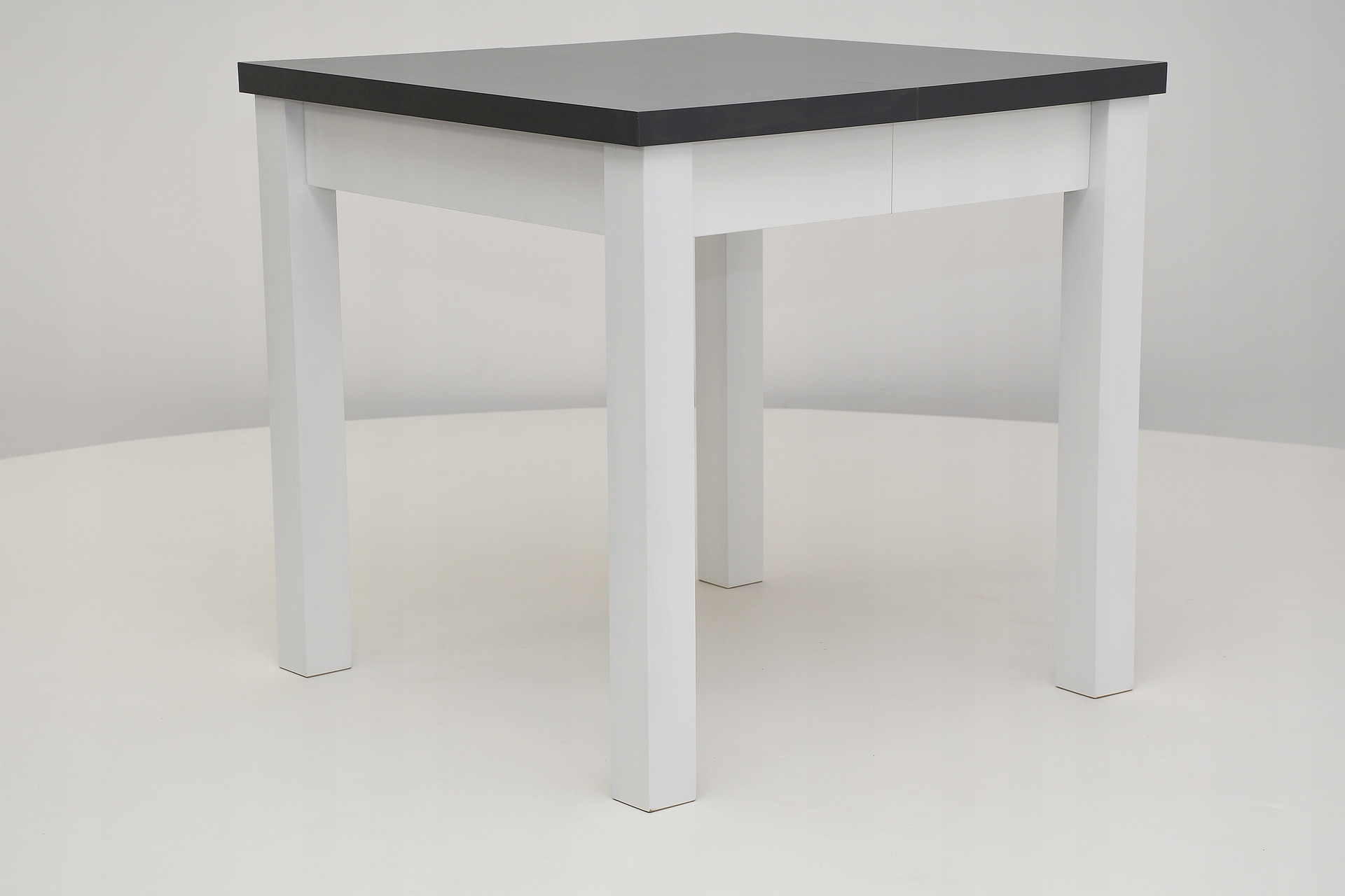 kwadratowy stół 80/80 do 160 + 4 krzesła do salonu Długość stołu 80 cm