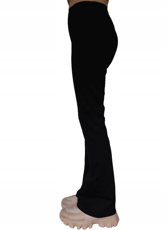 

Legginsy Flare Getry Dzwony Czarne r.140