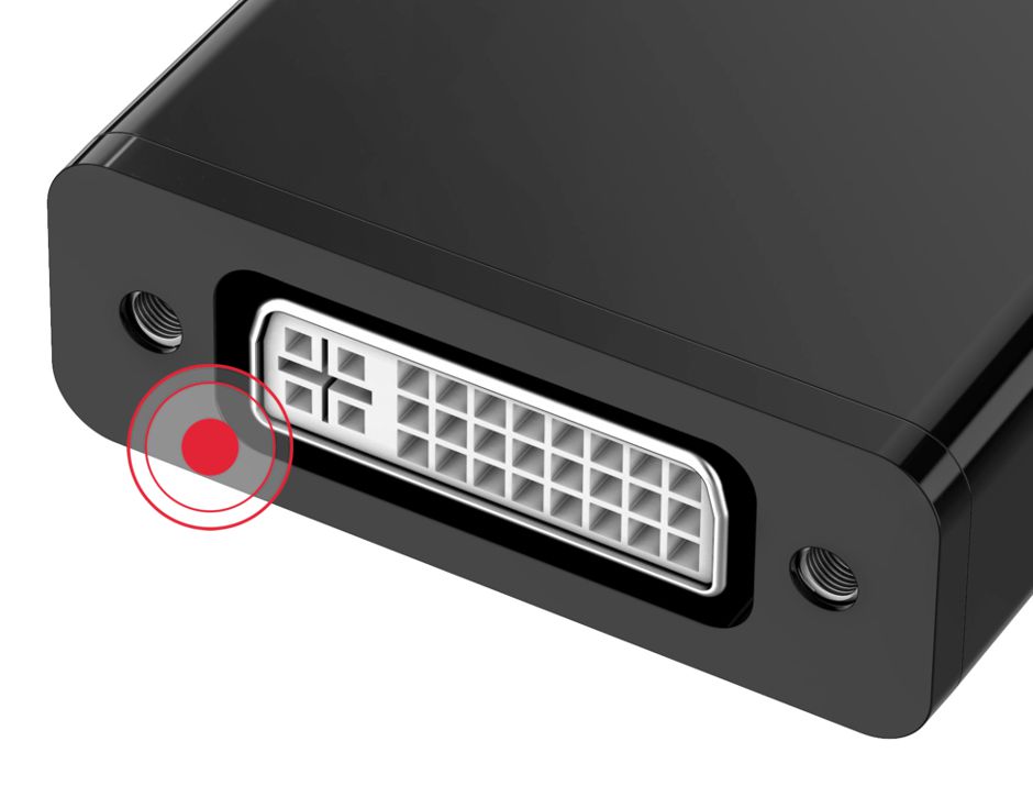 Hama ADAPTER wtyk Display port – gniazdo DVI 4K Kod producenta 200336