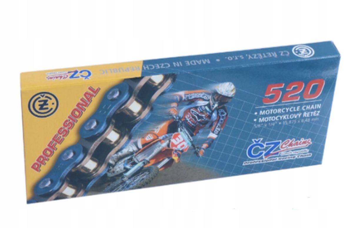Hnací Reťazec 520 Ec (120 Článkov) Motokros Do 550 CCM (38,0 Kn) Zap
