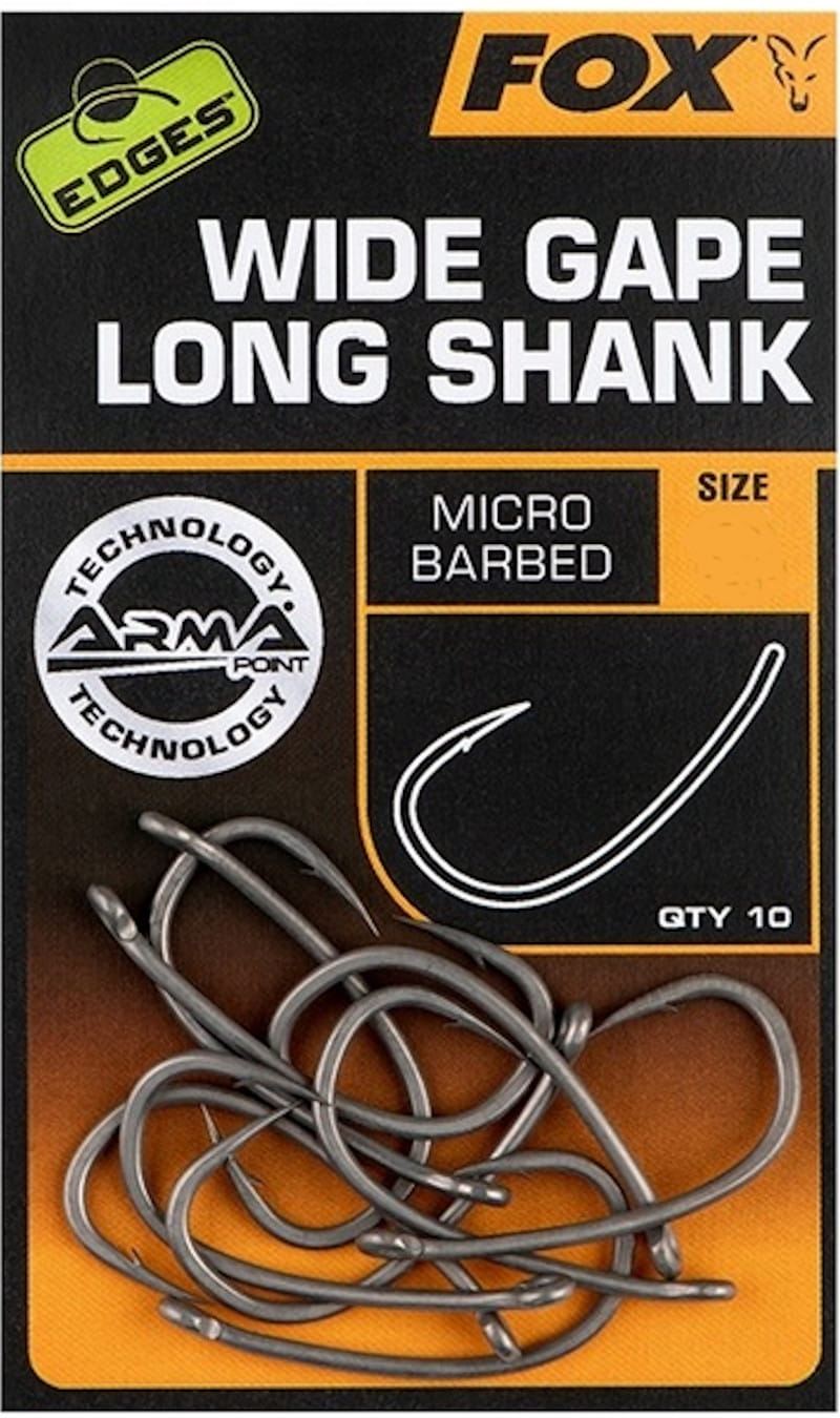 Fox Edges Haczyki Wide Gape Long Shank roz. 4