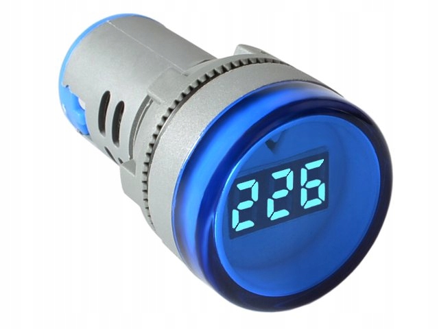 

Miernik woltomierz Ac 60-500V niebieski Led