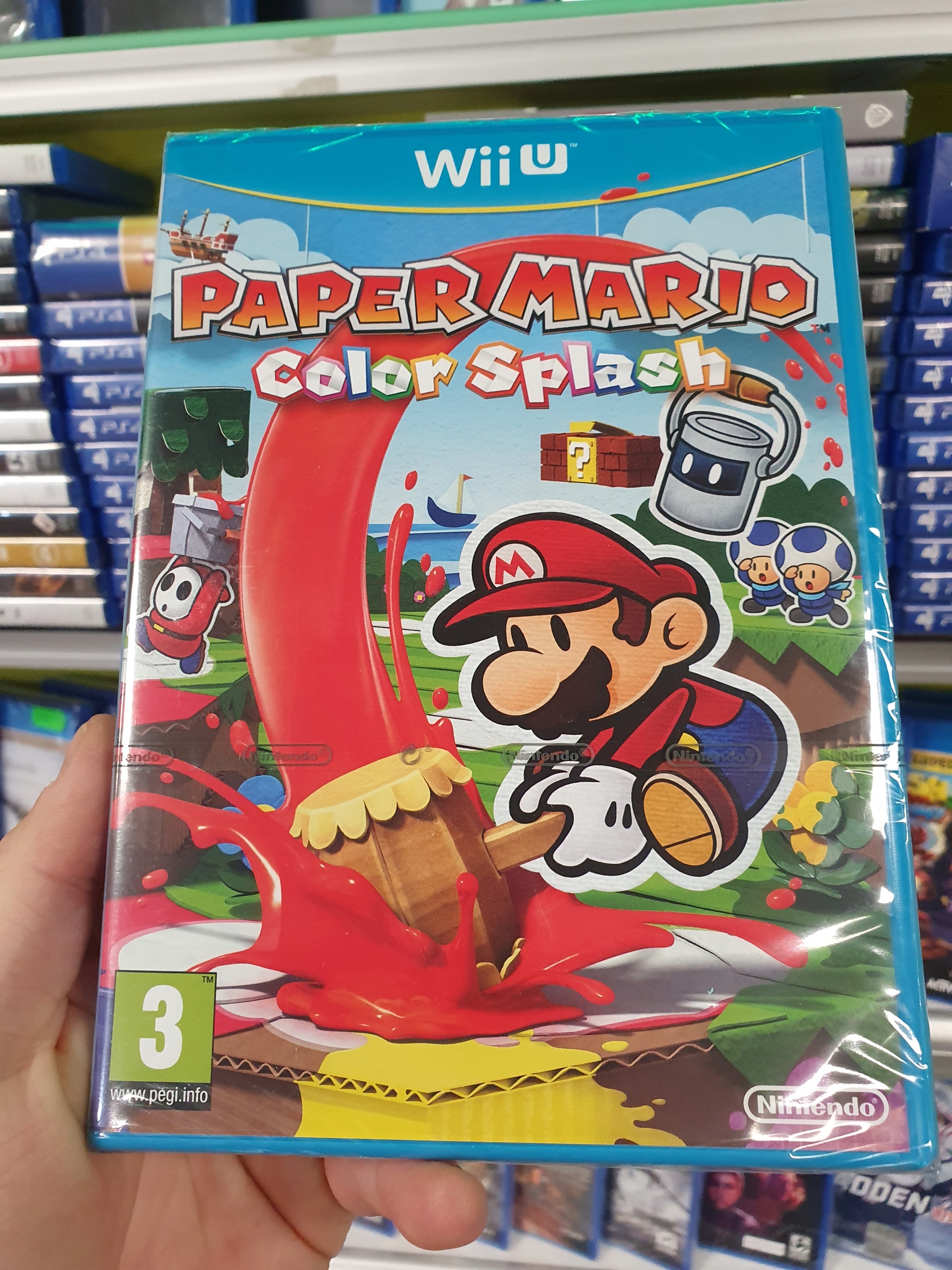 PAPER MARIO COLOR SPLASH WIIU WII U NOWA FOLIA 3xA Tematyka role playing (RPG)