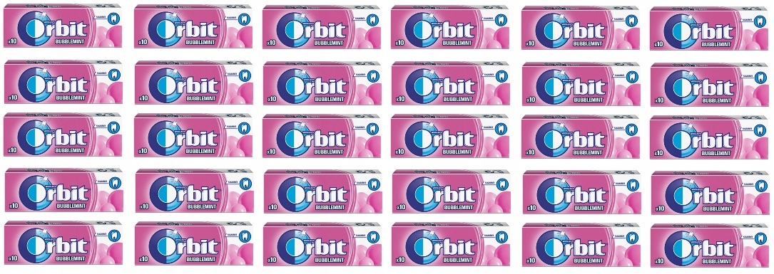 Levně 30 x 14 g Orbit Bubblemint 10 dražé Karton