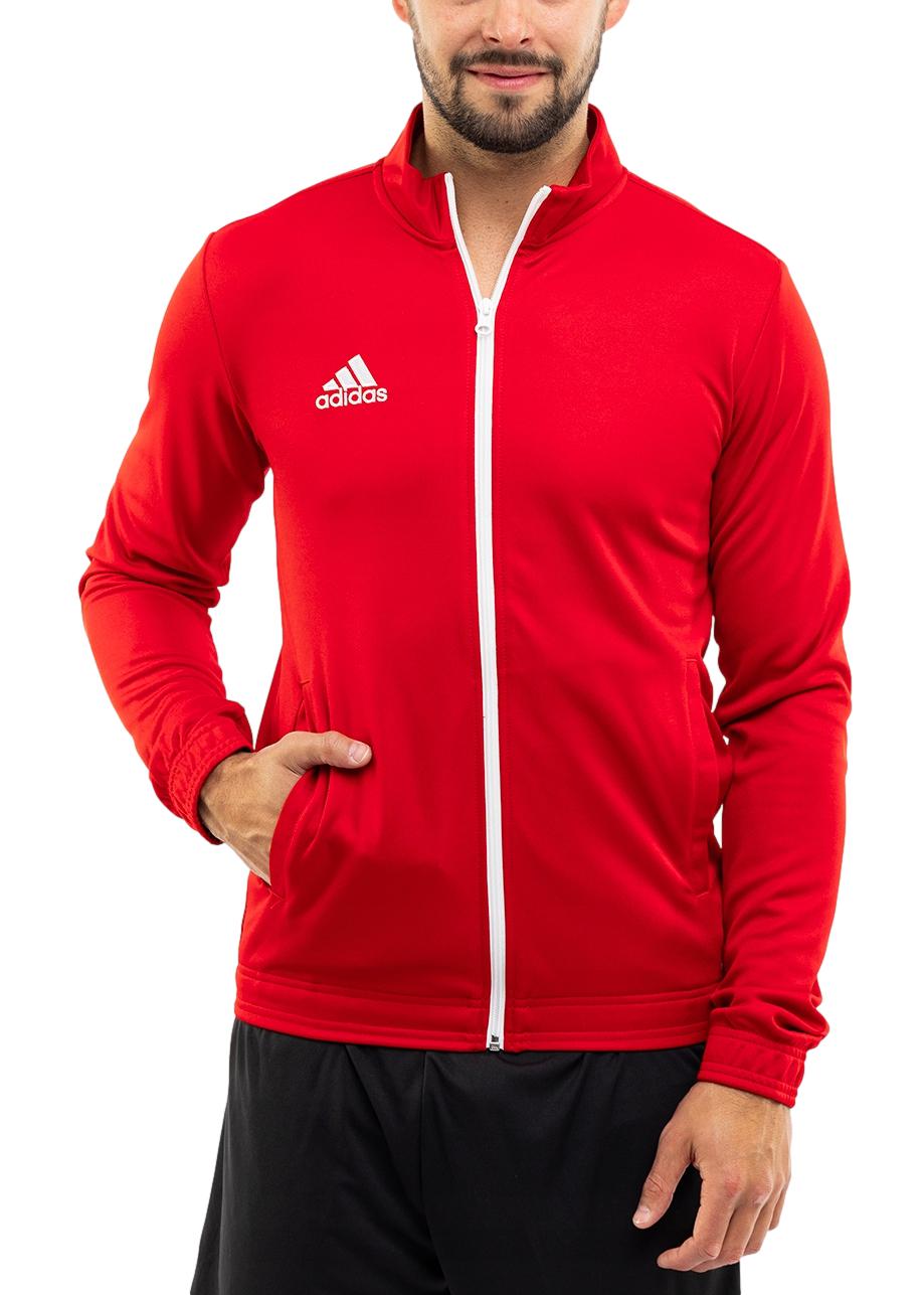 Pánská Mikina adidas Entrada 22 Rozepínací stojáček Track Klasická Červená XL