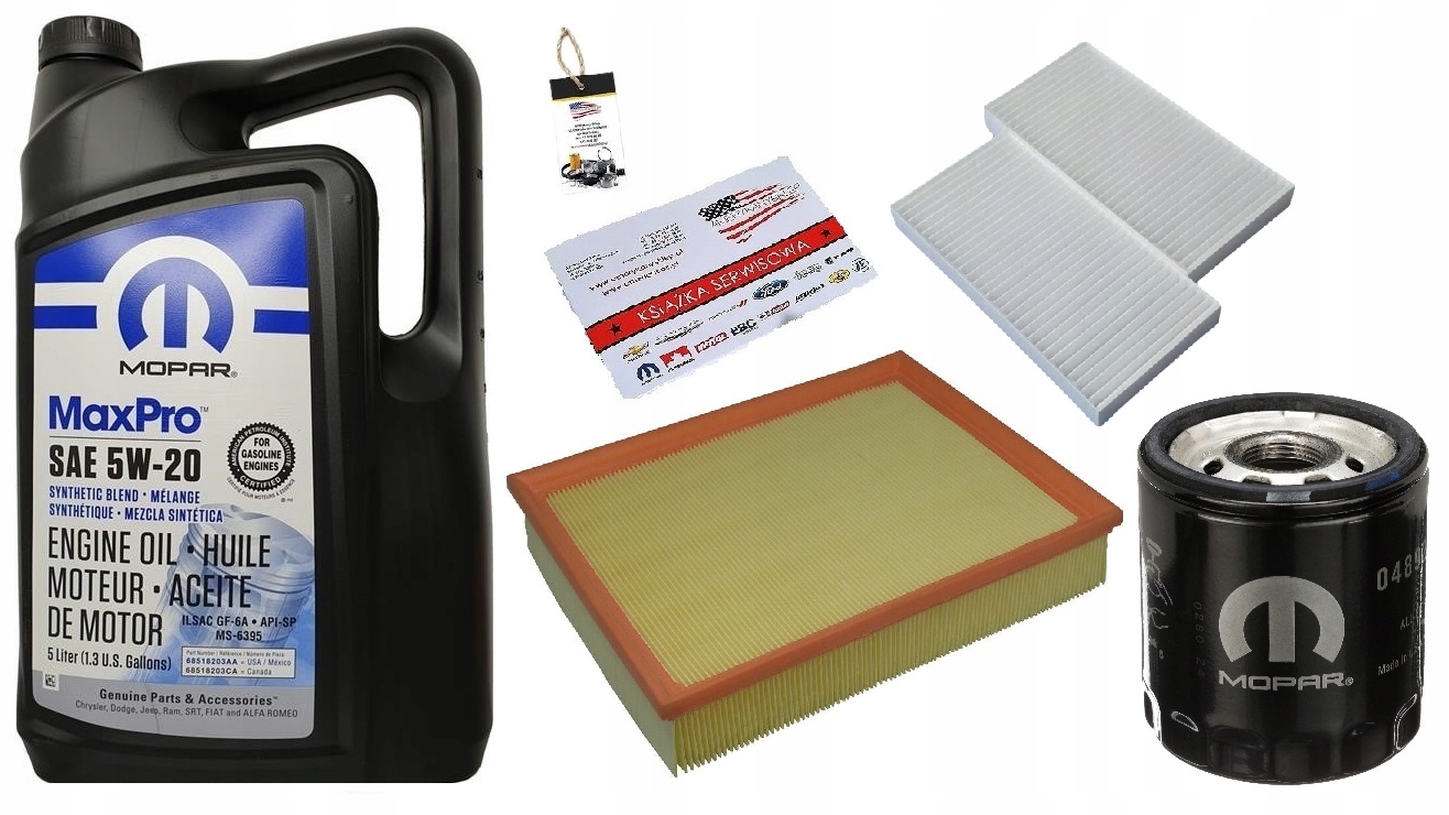 MOPAR 5W20 + FILTRY DODGE NITRO 3,7 09-11