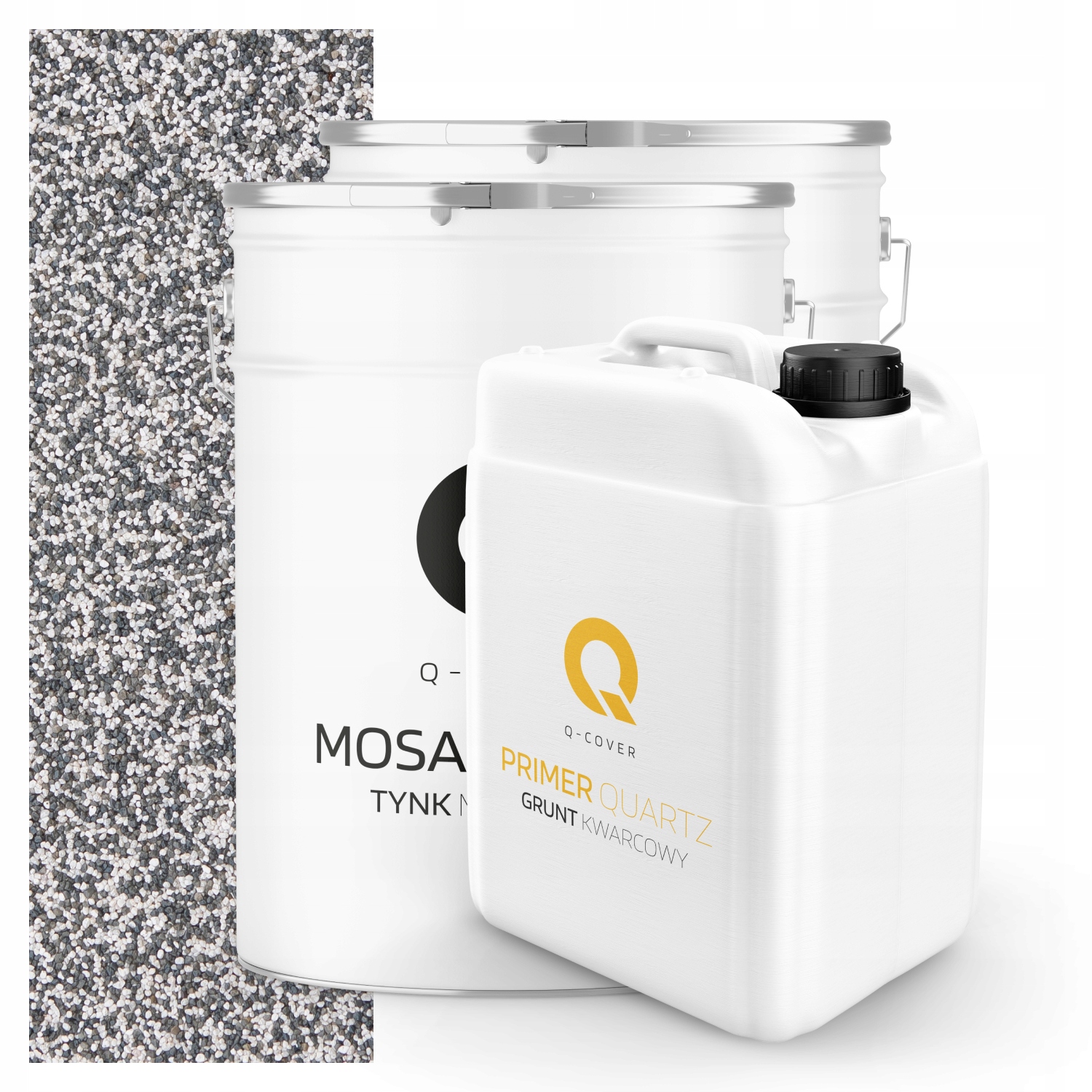 Mozaiková Omítka Šedá Světlá M22 Pryskyřičná Vnější 2x 25KG Půda 13 m2