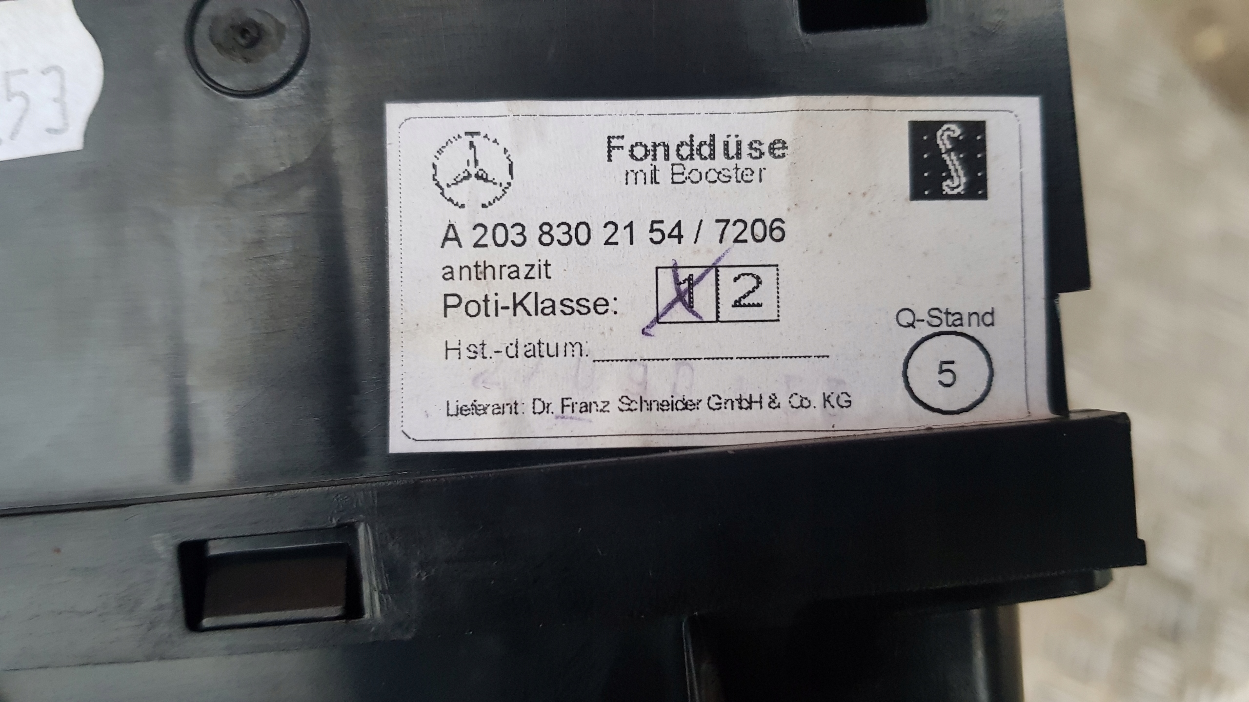MERCEDES W203 grid air conditioning devices central