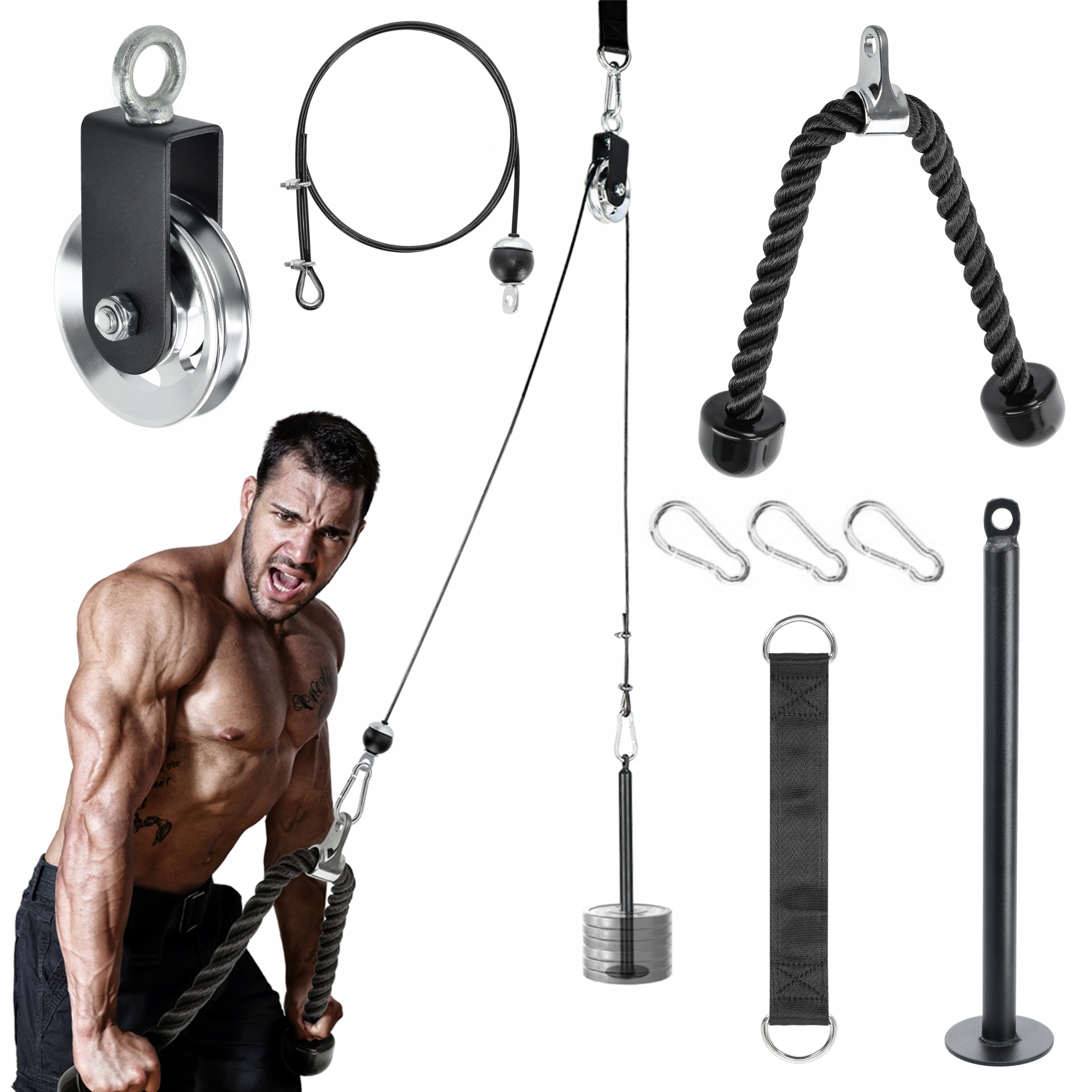 Horní A Dolní Výtah Domácí Sada Pro Cvičení Tréninkových Bloků 100 Kg Pro