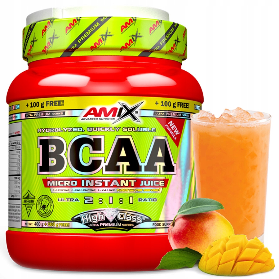 Bcaa Mango Silné! 50 porcí Instant Doplněk Stravy Amix