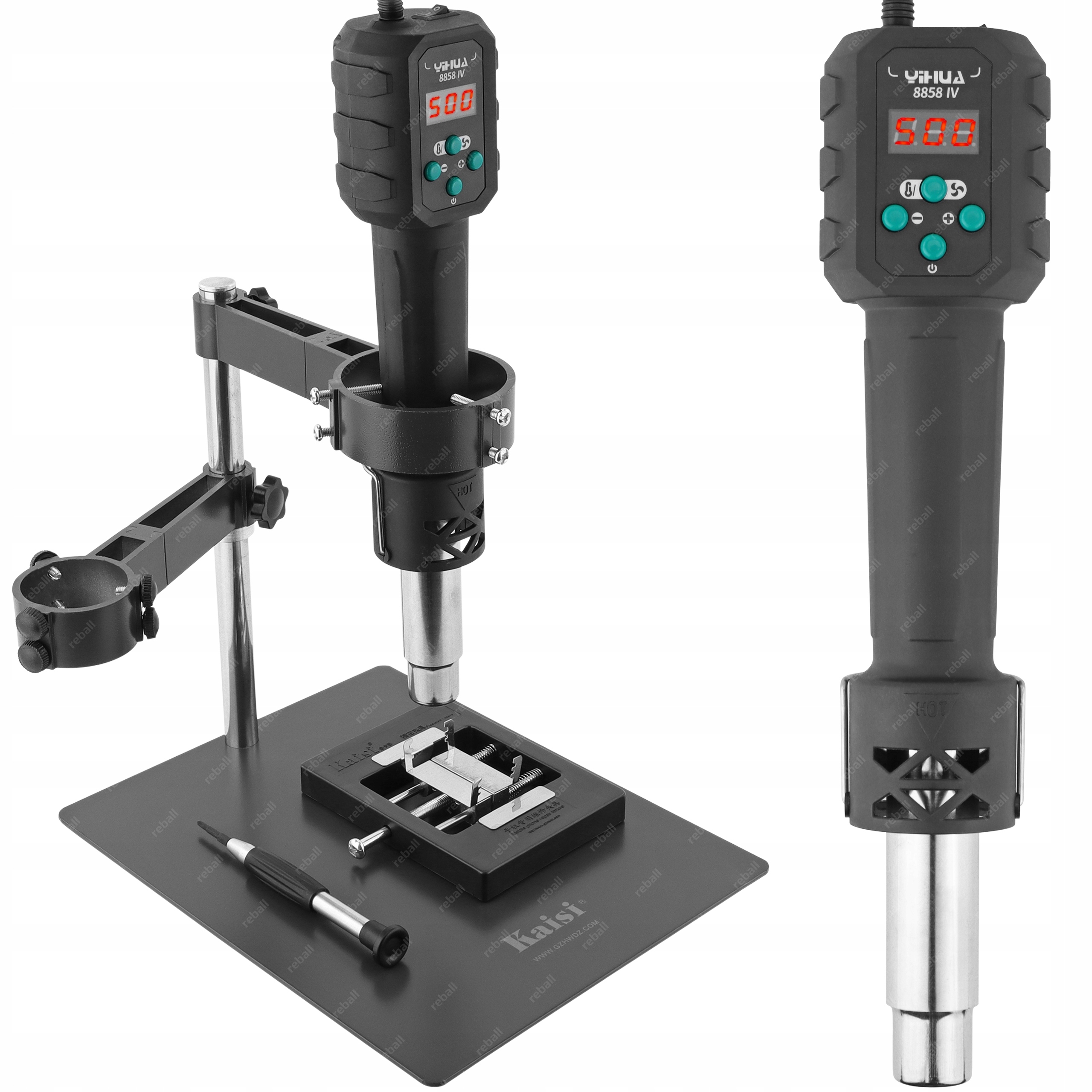 Sada Držáků Kaisi F-204 Hot Air Yihua 8858-IV Stojan Pro Pcb Systémy